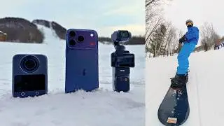 The Best Solo Vlogging Camera on the Slopes | Pocket 3 vs iPhone 17 Pro vs Osmo 360