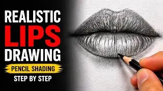 Realistic Lips Drawing  | Pencil Shading Step by Step | Easy for Beginners