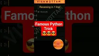 Famous Python Trick every programmer uses #python #programming #shorts