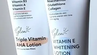 Hello Glow Triple Vitamin Aha Lotion vs. Hello Glow Vitamin E Whitening Lotion