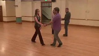Round Dancing - West Coast Swing - Left Side Pass with Tuck & Spin