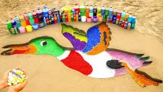 How to make Rainbow Mallard Duck with Orbeez, Fanta, Mirinda, Coca Cola vs Mentos & Popular Sodas