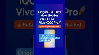 OriginOS 6 Beta Program Live for iQOO 13 & Vivo X200 Pro Users! #updatetracker #iqoo #vivo #shorts