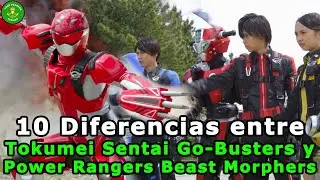 10 Diferencias entre BEAST MORPHERS y GO-BUSTERS