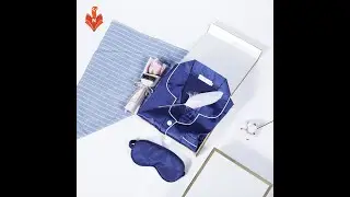 A024 OEM pajama and mask feather Christmas valentine women gift set in box