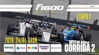 Etapa 01 | 2026 - F1600 - Corrida 2 - Interlagos - AO VIVO