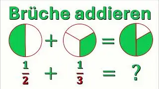 Br&uuml;che addieren visuell verstehen | Subtrahieren geht genauso