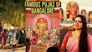 FULL DAY PANDAL HOPPING | FAMOUS DURGA PUJAS OF BANGALORE | DURGA PUJA 2022