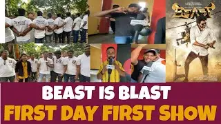 Beast First Day First Show | Public Review Public Reach Kannada Tamil Telugu