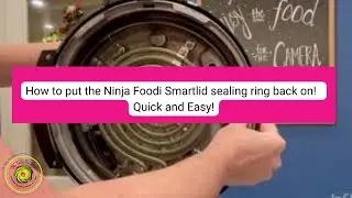 How to put the Ninja Foodi SmartLid sealing ring back on.