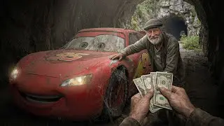 POV ASMR Car Restoration  2006 Lightning McQueen Forgotten in Mountain Tunnel &mdash; Only $300
