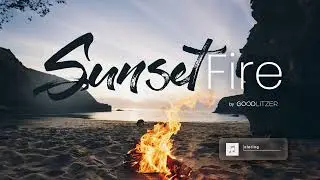 Sunset Fire on the Beach / Folk and Guitar relaxing music Playlist