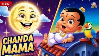 Chanda Mama | Hindi Nursery Rhyme & Lullaby for Kids | चंदा मामा | Hindi Kids Song | Good Day