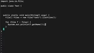 Java | List Files In A Directory