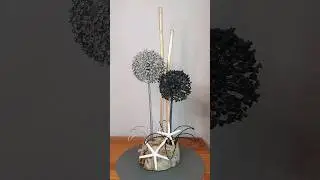 Tischdeko mit Alium und Draht DIY #aliumdeko #drahtdeko #wiredecoration #wirediy#tabledecoration
