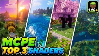 TOP 3 BEST REASLTIC SHADERS MCPE 1.21- 1.26+ || #shaders #mcpe #minecraft 