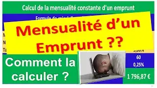 Mensualit&eacute; d'un emprunt : la calculer en 3 mn