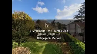 5+2 Villa For Rent in the Center of Bahçeşehir - İstanbul فيلا للإيحار السنوي في مركز بهشة شهير