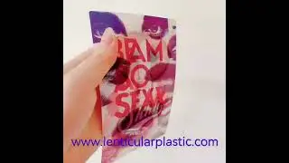 sexy lips custom lenticular card soft tpu material lenticular fabric sheet sewing on the clothes