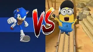 Sonic Dash 2 Sonic Boom vs Despicable Me 2 Minion Rush - Gameplay - ios/android.