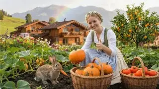A Peaceful Day in a Swiss Rural Alpine Village &ndash; Horses, Harvest, and Simple Living