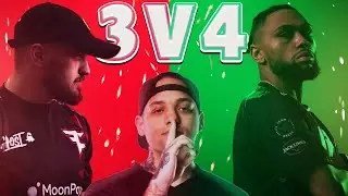 HOW DID WE WIN THIS 3v4!? OpTic aPG, King Jay and FaZe SnakeBite