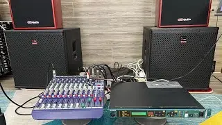 Efects rời yamaha spx 2000 ghép mixer Midas DM12 tiếng cực phê