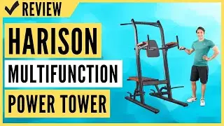 HARISON Multifunction Power Tower Pull Up Dip Station with Bench Review