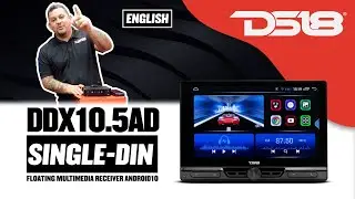 DS18 DDX10.5AD 10,5-дюймовый однодиновый подвесной мультимедийный ресивер с операционной системой...