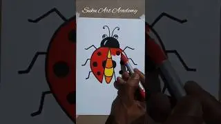 Bug Satisfying Reverse Coloring #shorts #bug #coloring #color #art #satisfying #youtubeshorts