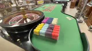 POG Auctions Lot 388 - Authentic Paris Las Vegas Roulette Table