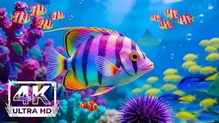 Underwater Wonders 4K 🐳 Amazing Underwater World | Relaxing Piano Music