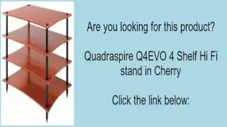 Quadraspire Q4EVO 4 Shelf Hi Fi stand in Cherry