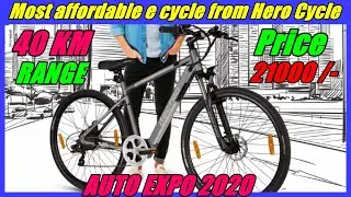 Cheapest e cycle from Hero cycles// Auto expo 2020.