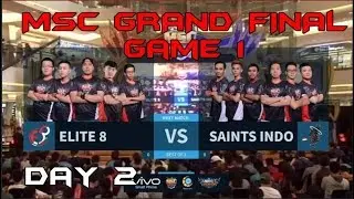SAINTS INDO VS ELITE 8 ( GAME 1) | MSC DAY 2 (Mobile Legends)
