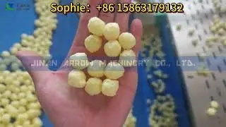High capacity cheese ball twin screw extruder corn puffing production line