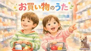 おかいもののうた 🥐🐟🍓｜パン・おさかな・フルーツ｜おつかいごっこ絵本みたいなキッズソング（3分30秒）
