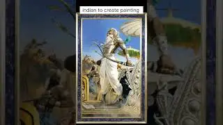 Italian painter tomassetti painting mahabharat#arthistory#art#painting