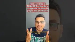 Penalidad por terminar el contrato de arrendamiento.
