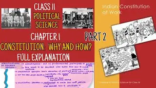 class 11 political science chapter 1 constitution: why and how | full explanation