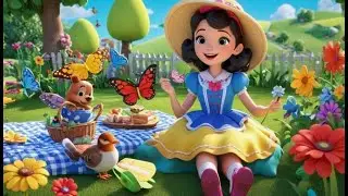 Simple Simon Springmarket Walk | English Nursery Rhyme | Kids Songs | Baby Music