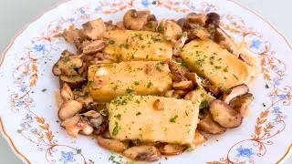 Para aficionarte al tofu: con salsa de champiñones