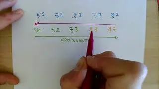 C3N1ex8 [] Classer des nombres décimaux par ordre croissant ou décroissant