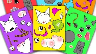 Peel & Play💞Incredibox Sprunki Sticker Book - Chill Couple Wenda x Gray Love Story