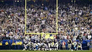 Adam Vinatieri Super Bowl 38 Game Winning Field Goal vs Panthers *Widescreen 16:9* (4K) 