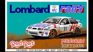 Lombard RAC Rally (PC/DOS) 1988, Red Rat, Mandarin Software