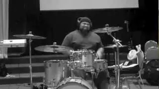 Jordan Hymon on drumkit