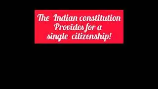 SINGLE CITIZENSHIP