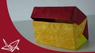 Origami Schachtel mit Deckel - Faltanleitung