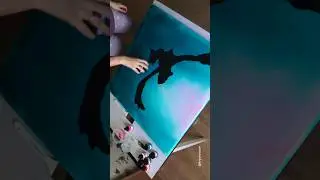 Одна из любимых картин и видео 😌&hearts;️ #acrylicpainting  #christmasart  #christmasdecor #acrylicink
